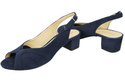 Dámská obuv Přírodní semišová kůže Sandály Námořnická modř 991 ElitaBut