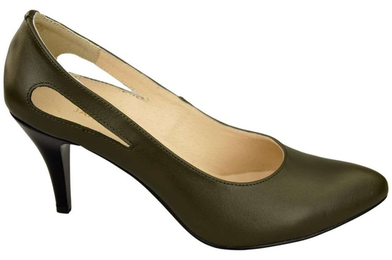 Dámská obuv Olive Leather pumps 166 ElitaBut