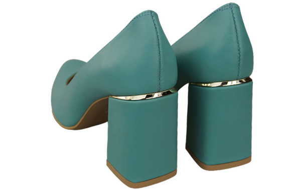 Dámská obuv Tyrkysové lodičky Přírodní kůže 179 ElitaBut