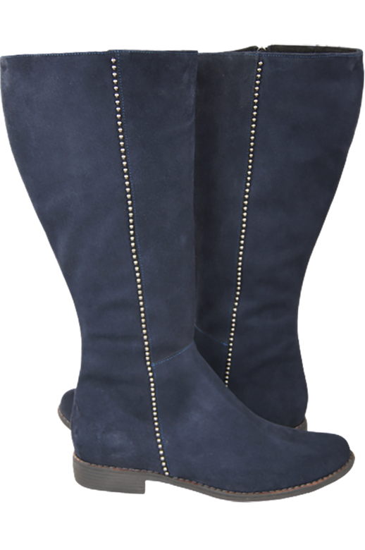 Dámské boty Navy blue leather Velour 153 ElitaBut