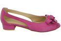 Dámské sandály Fuchsia Natural Suede Leather 994 Z Kombinace stylu a pohodlí ElitaBut