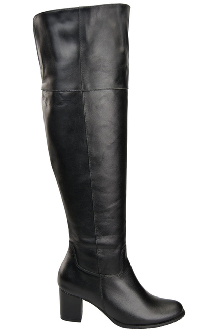 Dámské boty Black Musketeers High over the knee natural leather 190 ElitaBut