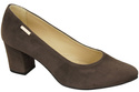 Dámská obuv Chocolate Natural Leather Suede pumps 106 ElitaBut
