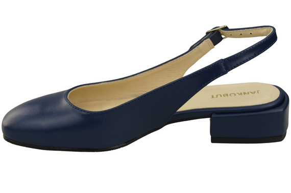 Dámská obuv Navy Blue Sandály na plochém podpatku Natural Leather 206 ElitaBut