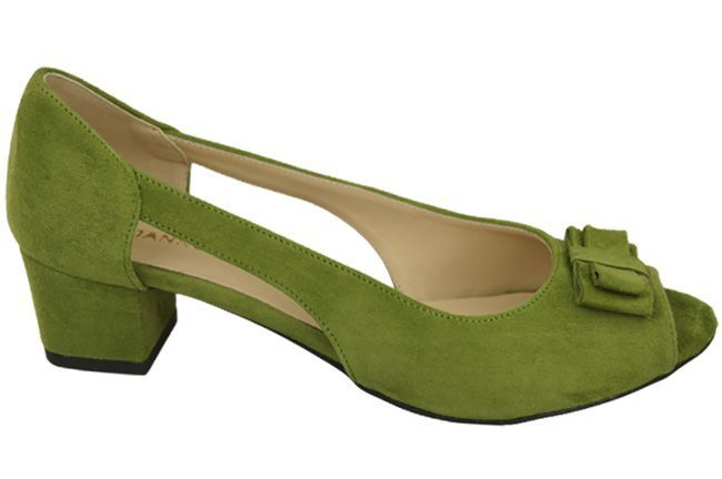 Dámská obuv Pistachio Leather Suede Sandals 145 Z ElitaBut