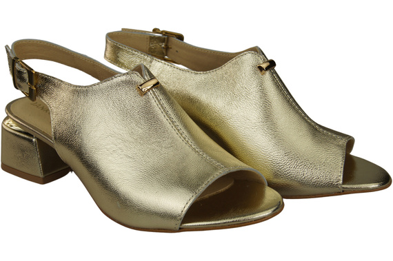 Dámská obuv Sandály Zlatá přezka Přírodní kůže 198 ElitaBut