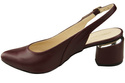 Dámská obuv Sandály Maroon Natural Leather 196 ElitaBut