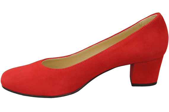Pohodlná dámská obuv Red Suede Leather 172 Z ElitaBut