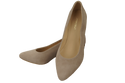 Dámská obuv Dámské lodičky Cappuccino Přírodní semišová kůže Ozdobný podpatek 158 S ElitaBut