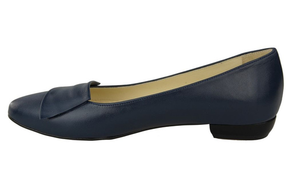 Dámské boty Baleríny navy blue přírodní kůže 988 ElitaBut