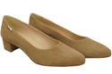 Pohodlné dámské boty Olive Natural Suede Leather 220 od ElitaBut