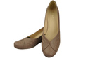 Kotníkové boty Cappuccino Dark Women's Natural Leather Dancers 828 ElitaBut