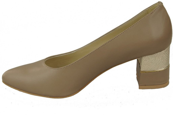 Dámská obuv Cappuccino lodičky Přírodní kůže 142 ElitaBut