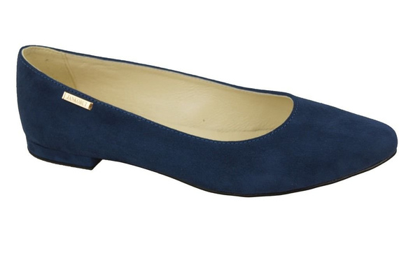 Dámské boty Baleríny navy blue semišová kůže 131 ElitaBut