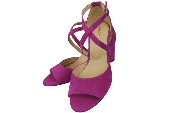 Dámská obuv Sandály Cyclamen přírodní kůže Semiš 111 ElitaBut