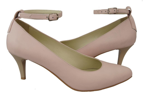 Dámská obuv Pumpkin Pink Powdered Natural Leather 997 ElitaBut