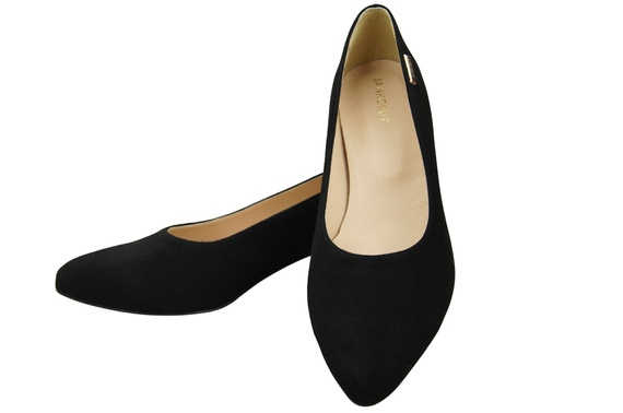 Pohodlná dámská obuv černá z přírodní semišové kůže 220 od ElitaBut