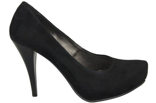 Dámská obuv černá semišová přírodní kůže 644 ElitaBut