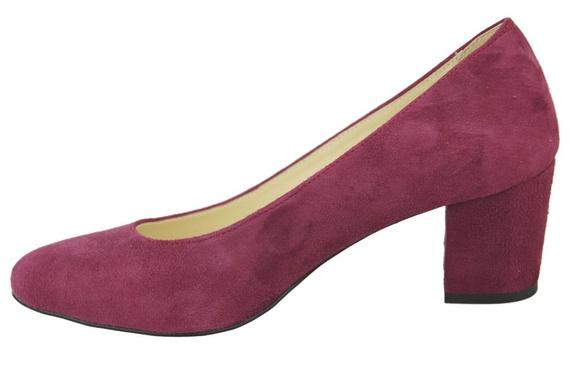 Dámská obuv Dámské lodičky Maroon Suede Natural Leather 106 ElitaBut