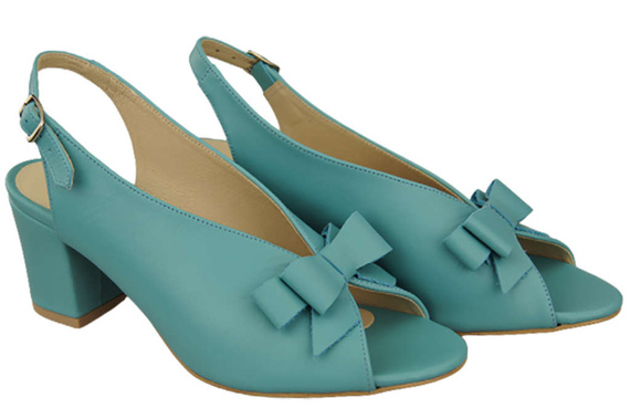 Dámská obuv Tyrkysové sandály Přírodní kůže 148 L ElitaBut