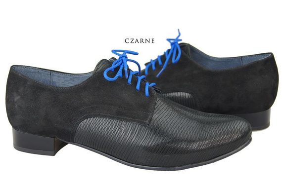 Dámská obuv Šněrovací boty z přírodní kůže Black 959 ElitaBut