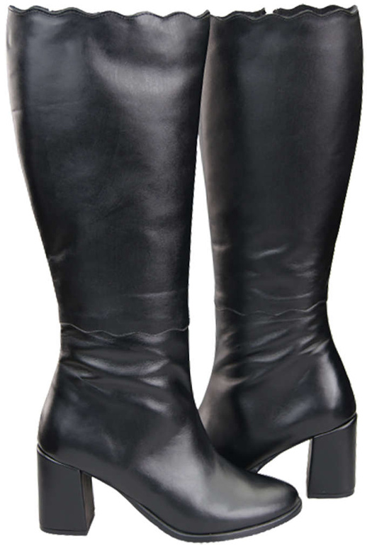 Dámské boty Black Classic přírodní kůže 176 ElitaBut