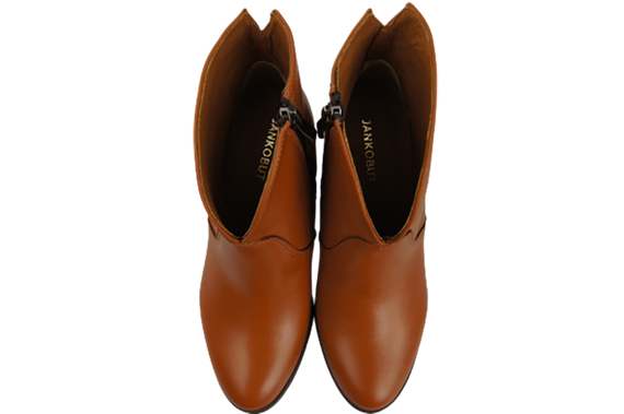 Dámské kozačky červené Jaro/podzim přírodní kůže 152 L ElitaBut