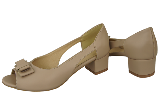 Dámská obuv Sandály Cappuccino celokožená 145 ElitaBut