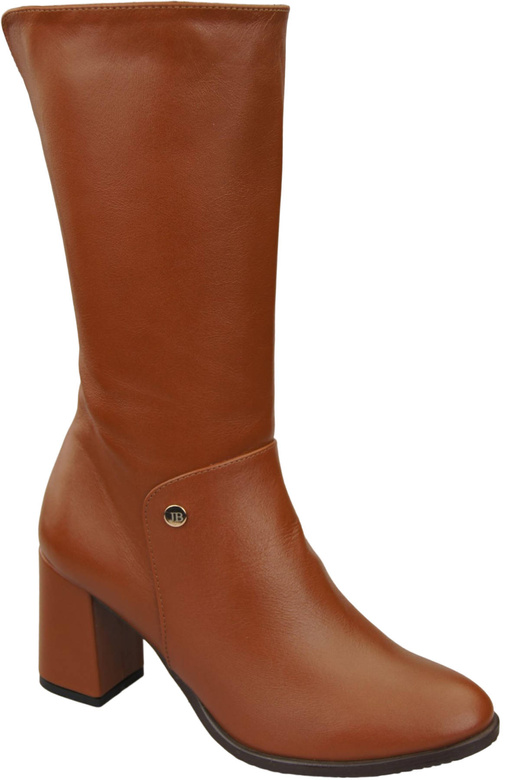 Obuv Dámské boty Hnědé do půli nohy přírodní kůže 189 ElitaBut