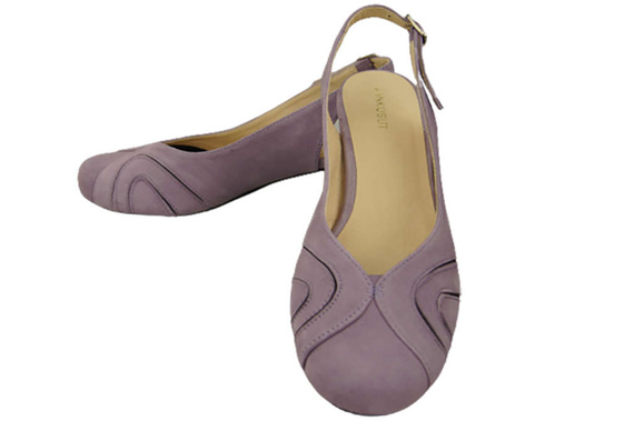 Dámská obuv Přírodní kůže Semišové sandály Lila 842 Z ElitaBut