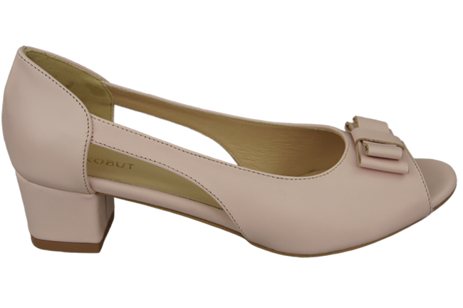 Dámské sandály Powder Pink Natural Leather 145 ElitaBut