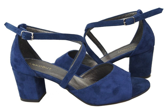 Dámská obuv Sandály Námořnická modrá semišová kůže 111 ElitaBut