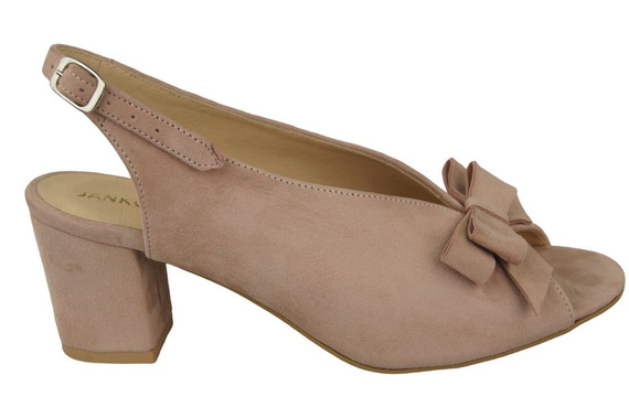 Dámská obuv Sandály Pink Powder natural leather Suede 148 ElitaBut