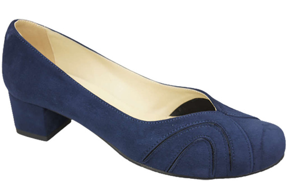 Dámská obuv Dámské lodičky z přírodní kůže a semiše Granátové jablko786 Z ElitaBut