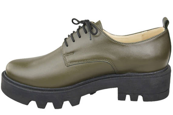 Dámské šněrovací boty Obuv z olivové kůže Natural 180 ElitaBut