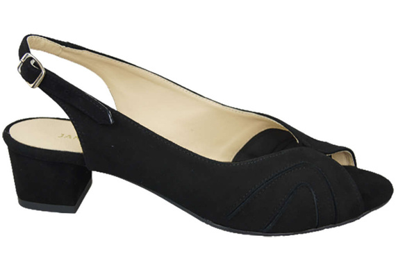 Dámská obuv Sandály semišové černé 991 ElitaBut
