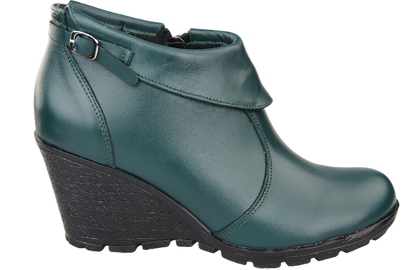 Obuv Dámské kotníkové boty z přírodní kůže Malachite 739 ElitaBut