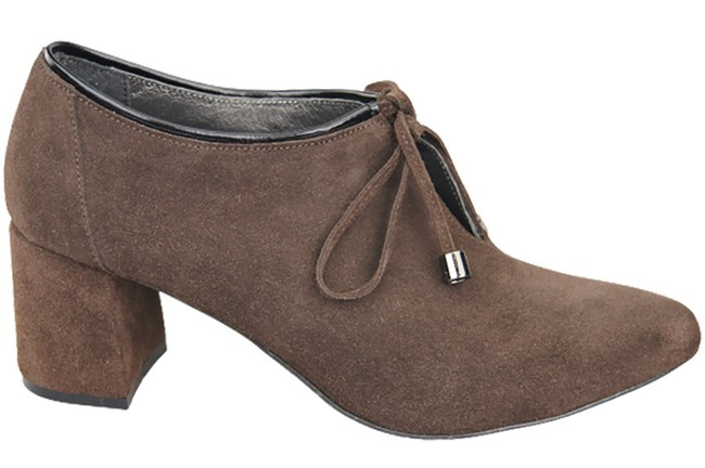 Dámská obuv Obuv Chocolate Natural Velour Leather 183 ElitaBut