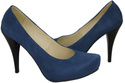Dámská obuv Navy Blue Suede Leather 644 ElitaBut