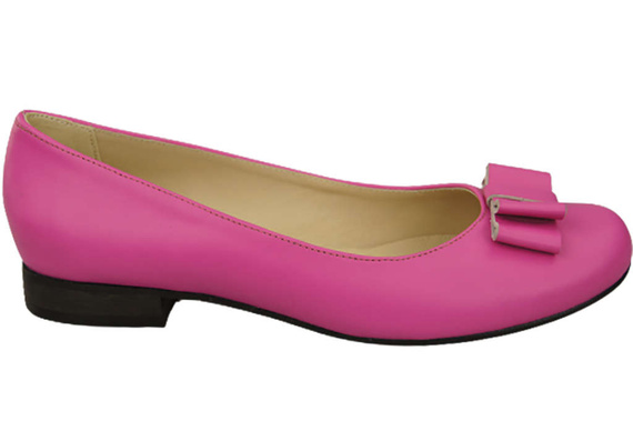Dámské baletní boty Natural Leather Fuchsia 702 ElitaBut