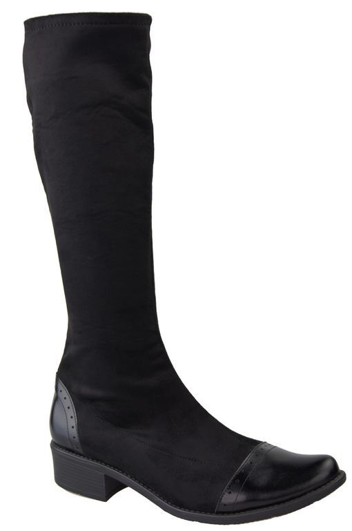 Obuv Dámské kozačky kozačky se zipem Stretch back 477 ElitaBut