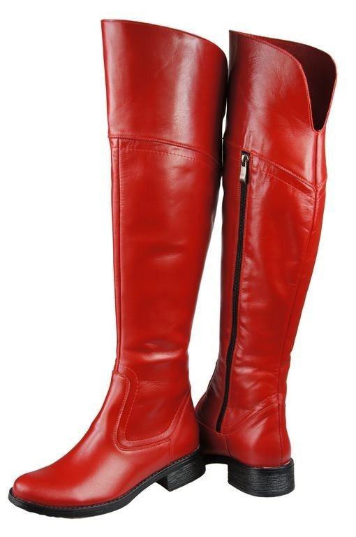Dámské boty Red Musketeers High over the knee natural leather 638 ElitaBut