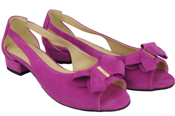 Dámské sandály Cyclamen Natural Suede Leather 994 Z Kombinace stylu a pohodlí ElitaBut