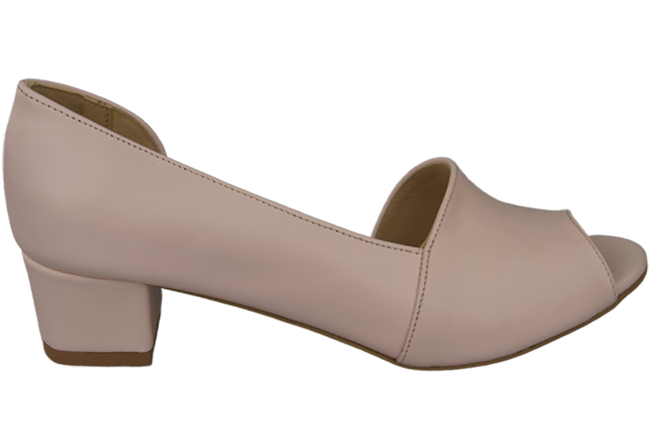 Dámské sandály Powder Pink Natural Leather 147 ElitaBut