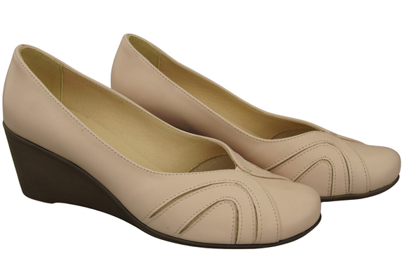 Boty na kotníku Pink Powder Dámské lodičky z přírodní kůže 828 ElitaBut