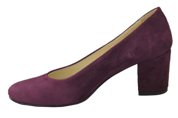 Dámská obuv Maroon Natural Leather Suede pumps 125 ElitaBut