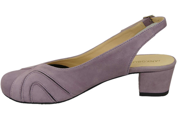 Dámská obuv Přírodní kůže Semišové sandály Lila 842 Z ElitaBut