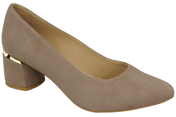 Dámská obuv Cappuccino Natural Suede Leather 143 Z ElitaBut