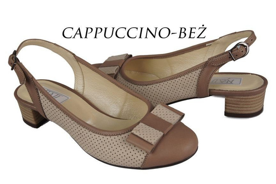 Dámské sandály z přírodní kůže Cappuccino Beige 776 ElitaBut