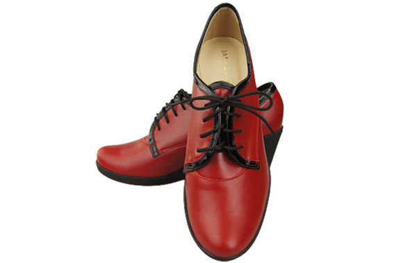 Obuv Dámské vysoké podpatky z přírodní kůže Červená 181 ElitaBut